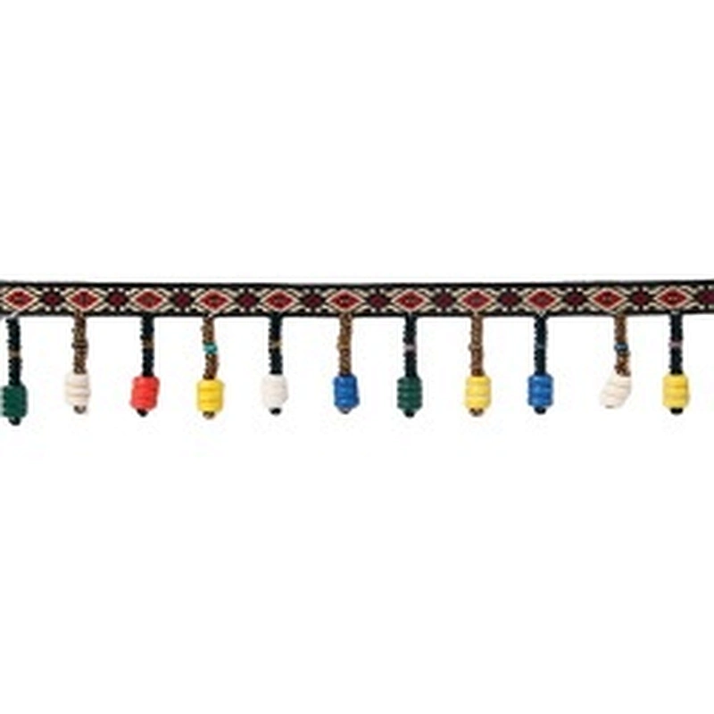 High quality handmade beaded fringe for decorative garment