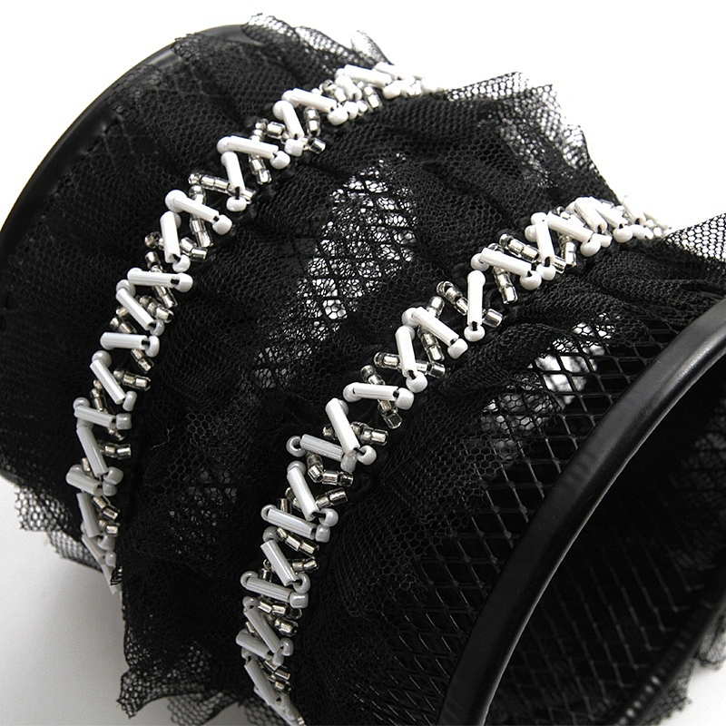 Kavatar beaded trim for wedding dress Wholesale Handmade Lace Trim