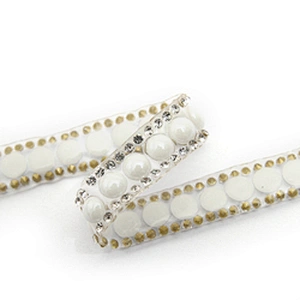 wholesale hot fix tape with rhinestone hot fix trimming chain glitter trim for DIY garment dresses Accessories