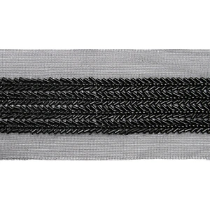 Wholesale Embroidery beaded lace trim 7.8 cm Mesh fabric lace trims beautiful Accessories for dress 3D wedding Designer