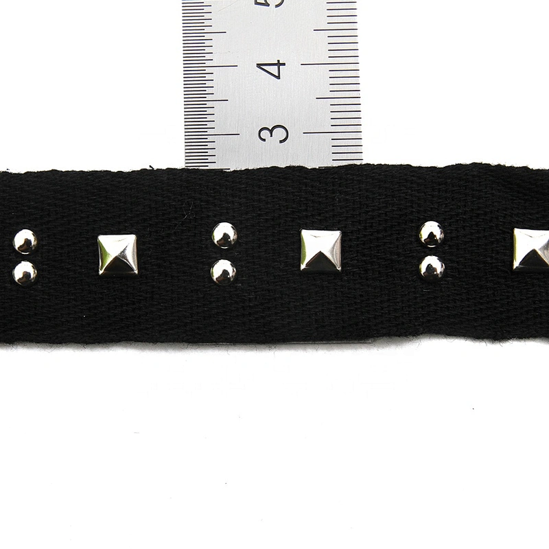 Wholesale 2.5cm Size Studs trim ribbon diy handmade costume dress sewing bead lace trim Design Rivets Trims