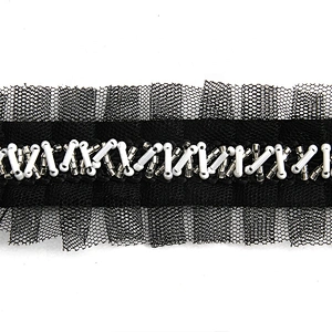 Kavatar beaded trim for wedding dress Wholesale Handmade Lace Trim
