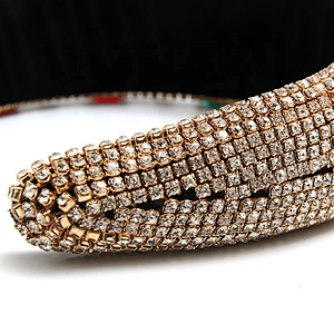 European and American cross-border rhinestone hair band sponge flannel creative fluffy fashion girl hair band hair band luxury