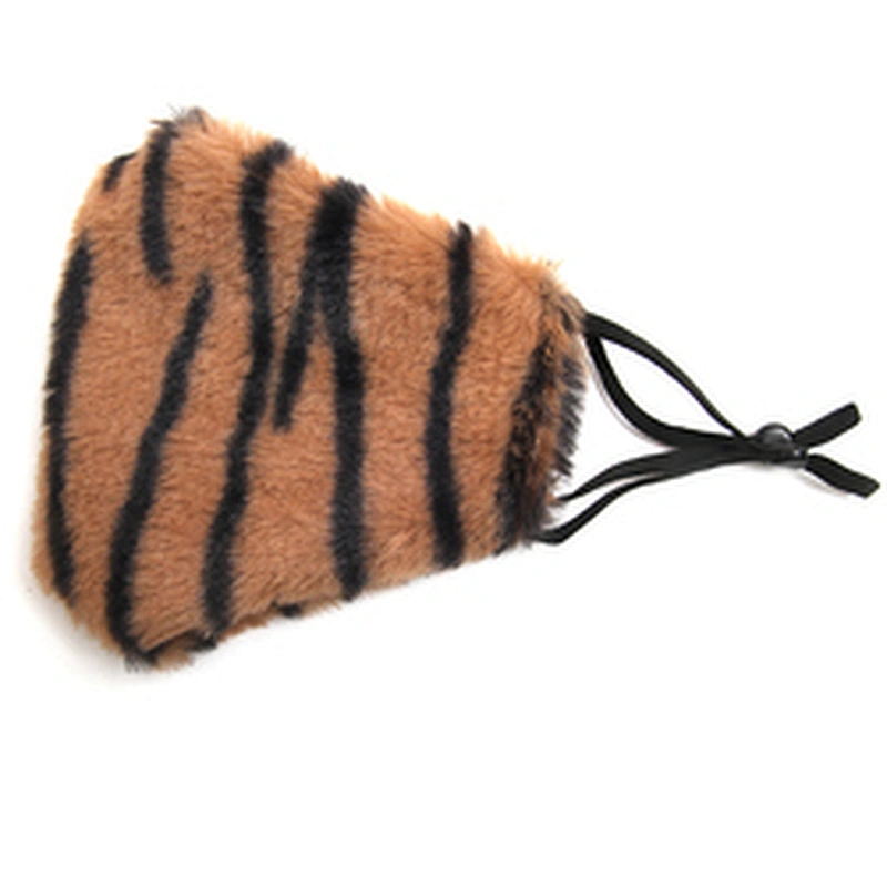 Wholesale winter furry masks warm and dust - proof temperament fashion masks