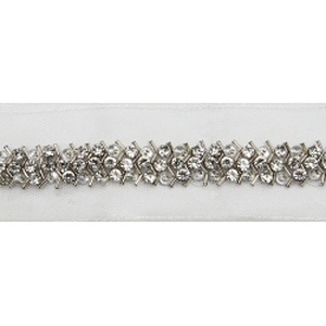 kavatar  wholesale new Handmade Bead lace Embroidered Tulle Trim wedding with Accessories Beads Crystals & Rhinestones