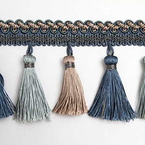Wholesale Hstock goods tassel and beaded fringe for curtain decoration igh Quality Curtain Tassel Garment