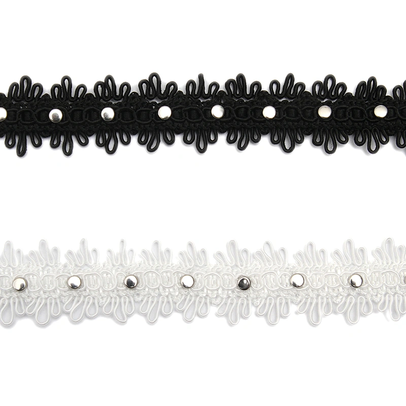 wholesale garment rivets Trimming lace trim fabric Design rivets for bags fashion custom crystal flat rivet studs