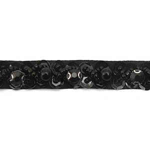 kavatar  wholesale new Handmade Bead lace Embroidered Tulle Trim wedding with Accessories Beads Crystals & Rhinestones