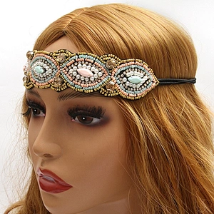 European and American fashion ethnic minority style of the trend of elastic hair belt o-ring plisse headband