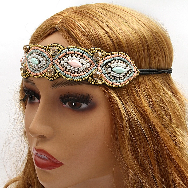 European and American fashion ethnic minority style of the trend of elastic hair belt o-ring plisse headband
