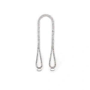 Wholesale Women Evening Party Dress Camisole  Plated tassel fringe alloy Rhinestone Chain Trim Bra Crystal Shoulder Strap