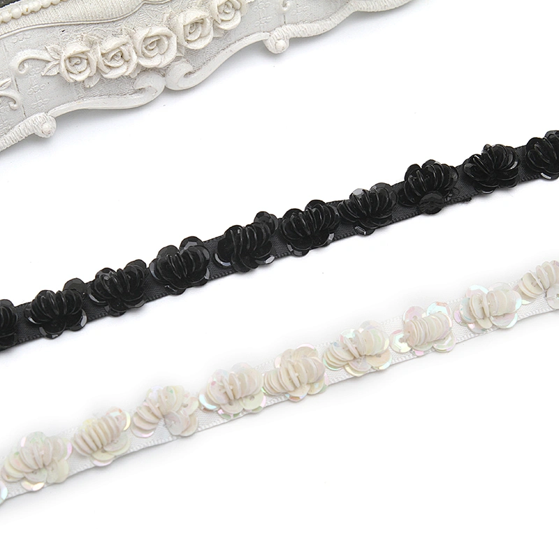kavatar  wholesale new Handmade Bead lace Embroidered Tulle Trim wedding with Accessories Beads Rhinestones