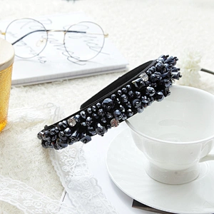 wholesale bling bling glitter rhinestone bead headband pressure lady temperament Korea hair band luxury headbands for women