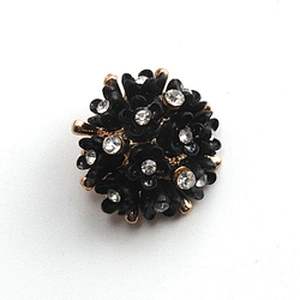 Fashionable rhinestone garment accessories buttons Copper buttons coat garment buttons
