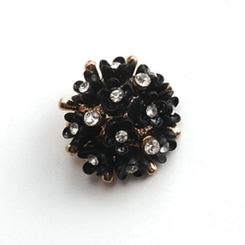 Fashionable rhinestone garment accessories buttons Copper buttons coat garment buttons