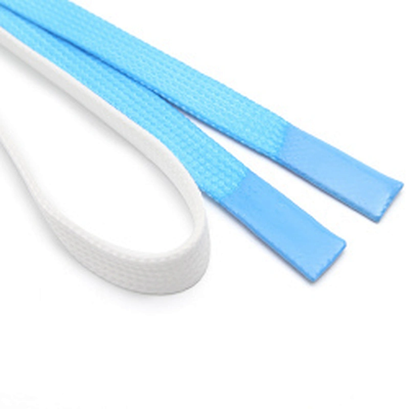 Wholesale  Cords Polyester Garment Drawstring rope Hoodie Rope flat rope Custom Garment Accessories Fashion Silicone End Tips