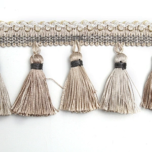 Wholesale Hstock goods tassel and beaded fringe for curtain decoration igh Quality Curtain Tassel Garment