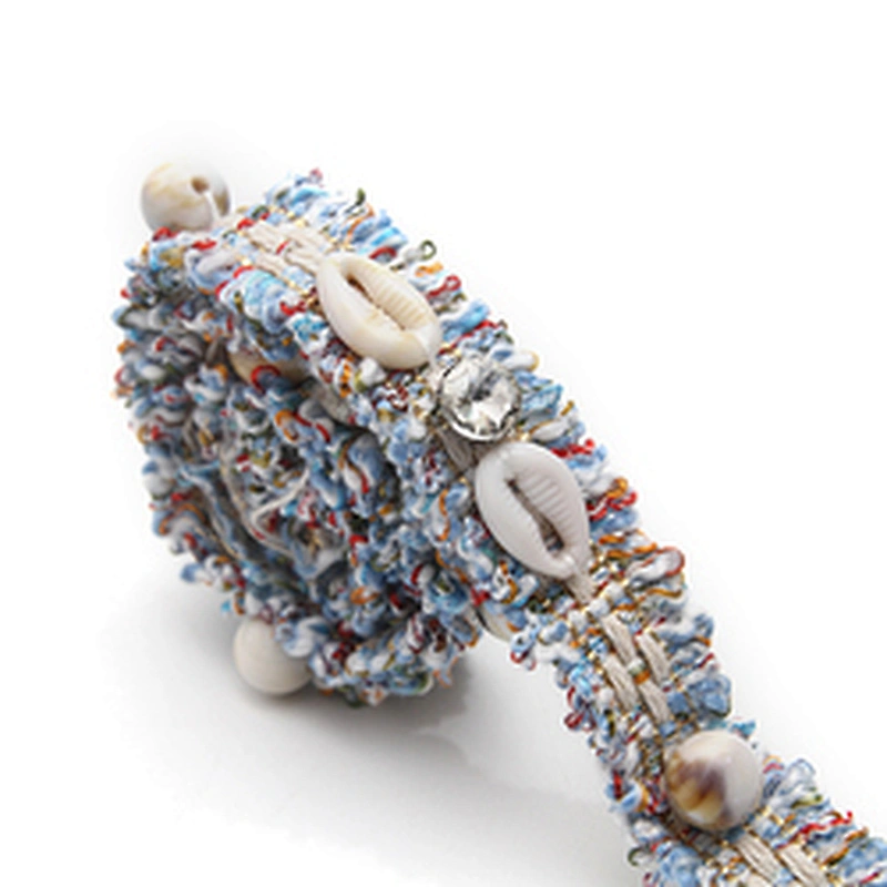 Shell shape Wholesale Personalized Multi lace trim pearl Embroidery Ribbon Cotton Ribbon trims and garment accessories