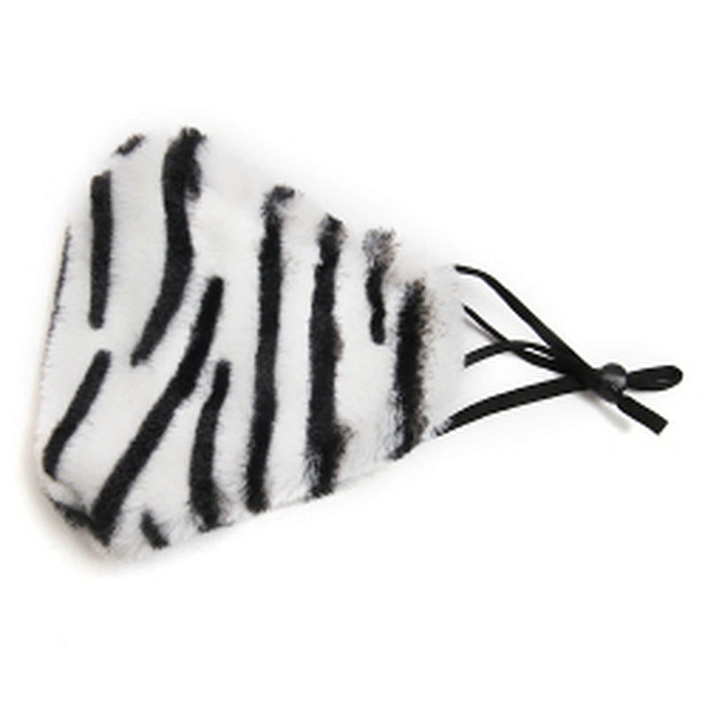 Wholesale winter furry masks warm and dust - proof temperament fashion masks
