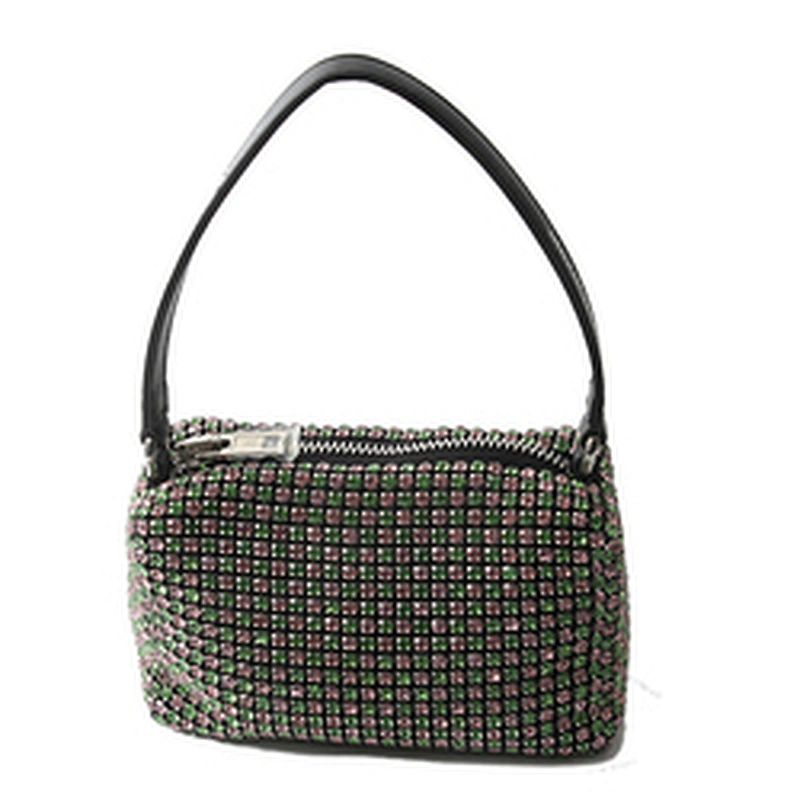 Hot style new American and American evening bag hand bag soft bag diagonal cross party fashion rhinestone