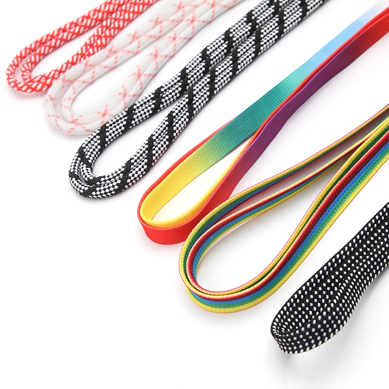 Wholesale  Cords Polyester Garment Drawstring rope Hoodie Rope flat rope Custom Garment Accessories Fashion Silicone End Tips