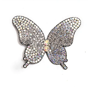 Best-selling clothing shoes and hats clothing accessories rhinestone butterfly pattern rhinestone beaded patches sew patches sal