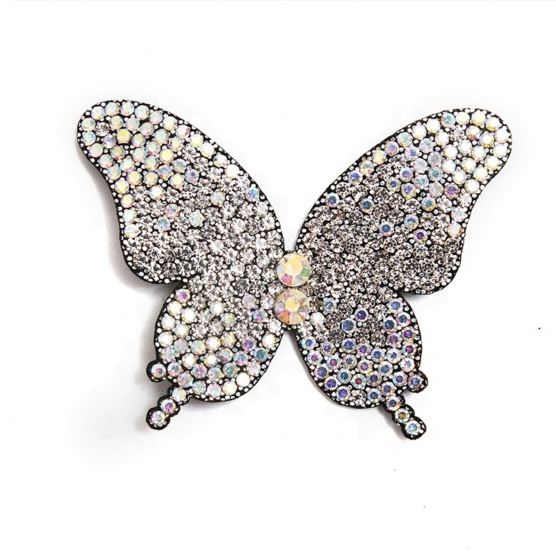 Best-selling clothing shoes and hats clothing accessories rhinestone butterfly pattern rhinestone beaded patches sew patches sal