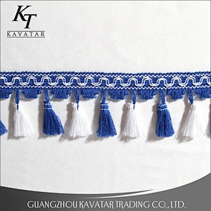 Tassel lace trimming colorful design for garment