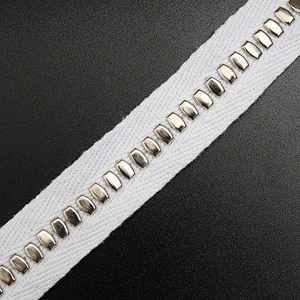 Studs beaded ribbon trim fabric diy handmade costume dress sewing Design Rivets Trims