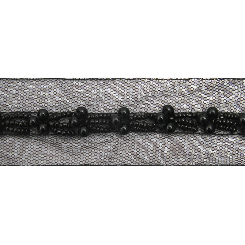 kavatar  wholesale new Handmade Bead lace Embroidered Tulle Trim wedding with Accessories Beads Crystals & Rhinestones