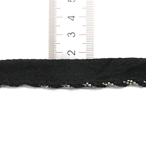Wholesale Chain lace trim Beaded 1.5 cm Sew-On Trimming ribbon Design herringbone tape trims for clothing