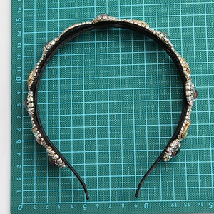 Wholesale KNOTTED CANDY JEWELED Headband Hairbands Fashion designer turband headband Custom made headband