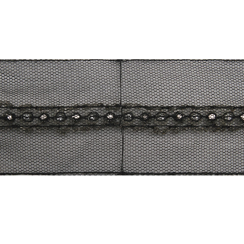 kavatar  wholesale new Handmade Bead lace Embroidered Tulle Trim wedding with Accessories Beads Rhinestones