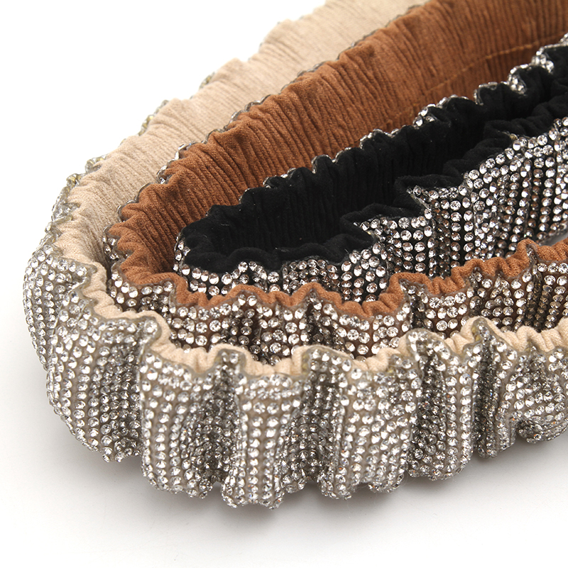Wholesale Rhinestone by  Shoes Slippers Sandals Accessories upper for sandal women Cotton core