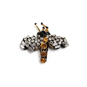 Christmas Cherry Flower Decorative Sew on Rhinestone Beaded Patches Wholesale patches for clothing