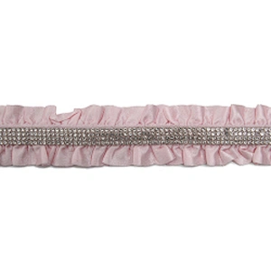 Wholesale Rhinestone by  Shoes Slippers Sandals Accessories upper for sandal women Cotton lace trim