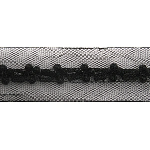 kavatar  wholesale new Handmade Bead lace Embroidered Tulle Trim wedding with Accessories Beads Crystals & Rhinestones