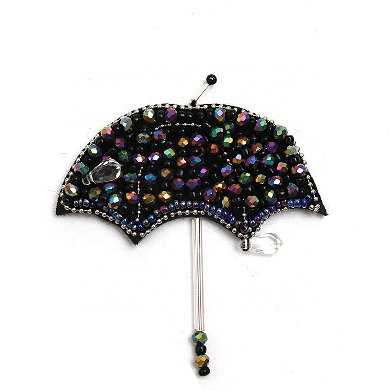 Christmas Cherry Flower Decorative Sew on Rhinestone Beaded Patches Wholesale patches for clothing
