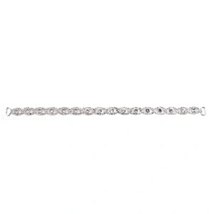 Wholesale Women Evening Party Dress Camisole  Plated tassel fringe alloy Rhinestone Chain Trim Bra Crystal Shoulder Strap