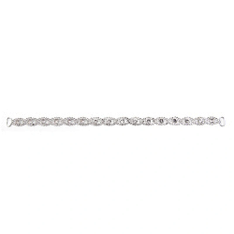 Wholesale Women Evening Party Dress Camisole  Plated tassel fringe alloy Rhinestone Chain Trim Bra Crystal Shoulder Strap