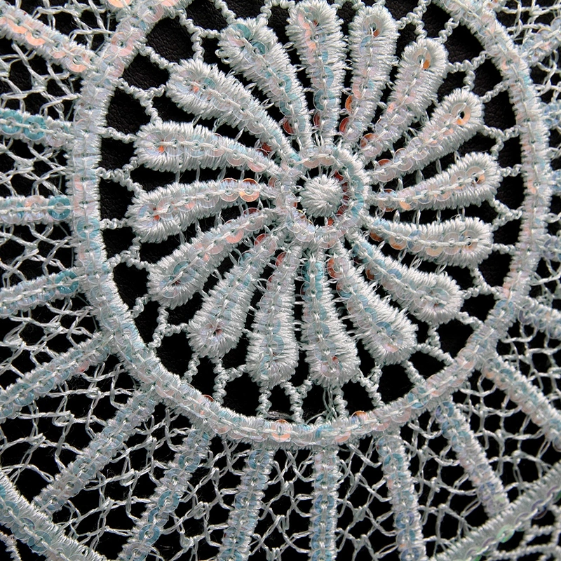 Factory supplies water - soluble bead embroidery clothing accessories lace embroidery fabric sequins decoration