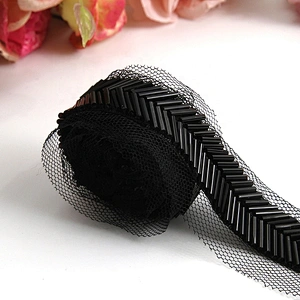 Wholesale beaded trim rhinestone pearl handmade lace trim