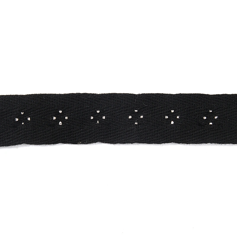 Black Studs trim ribbon diy handmade costume dress sewing bead lace trim Design Rivets Trims