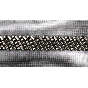wholesale Embroidery beaded lace trim 3.9 cm Mesh fabric lace trims beautiful Accessories for dress 3D wedding Designer