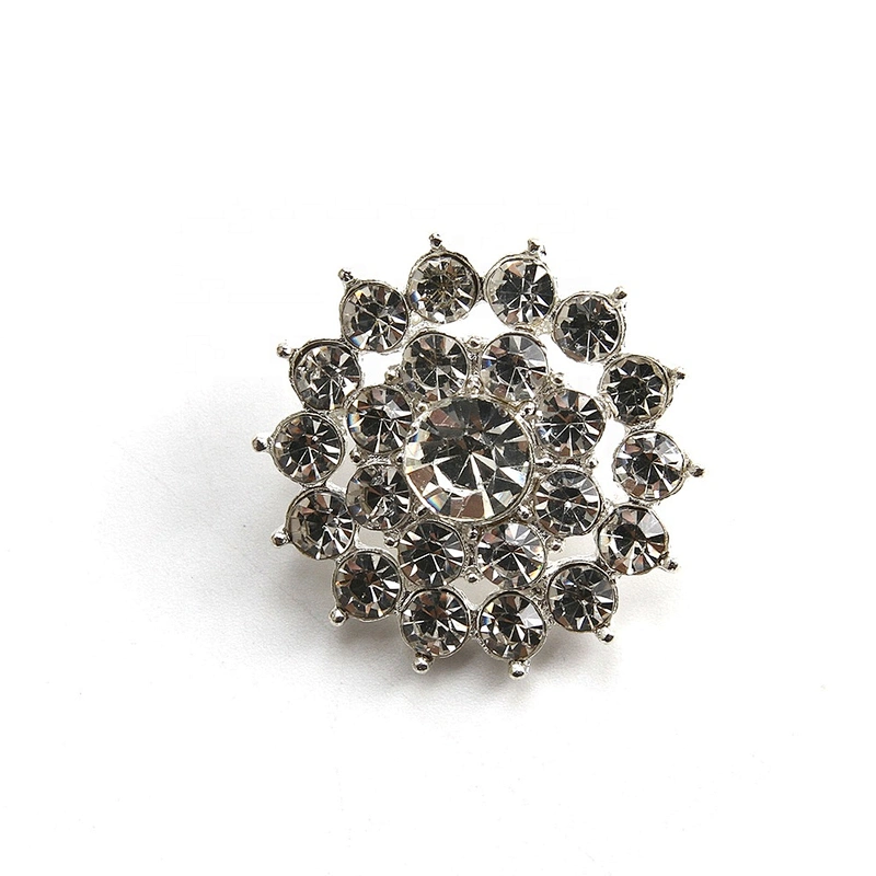 Korean version of clothing rhinestone buttons new rhinestone buttons crystal pearl clothing accessories wholesale buttons