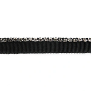 New wholesale Chain lace trim Rhinestone 1.1 cm Sew-On  elastic lace trim Woven Lace trimmings for dresses
