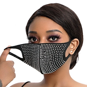 wholesale warm dust and wind proof cotton party accessories masked PM 2.5 fashion  rhinestone face masked