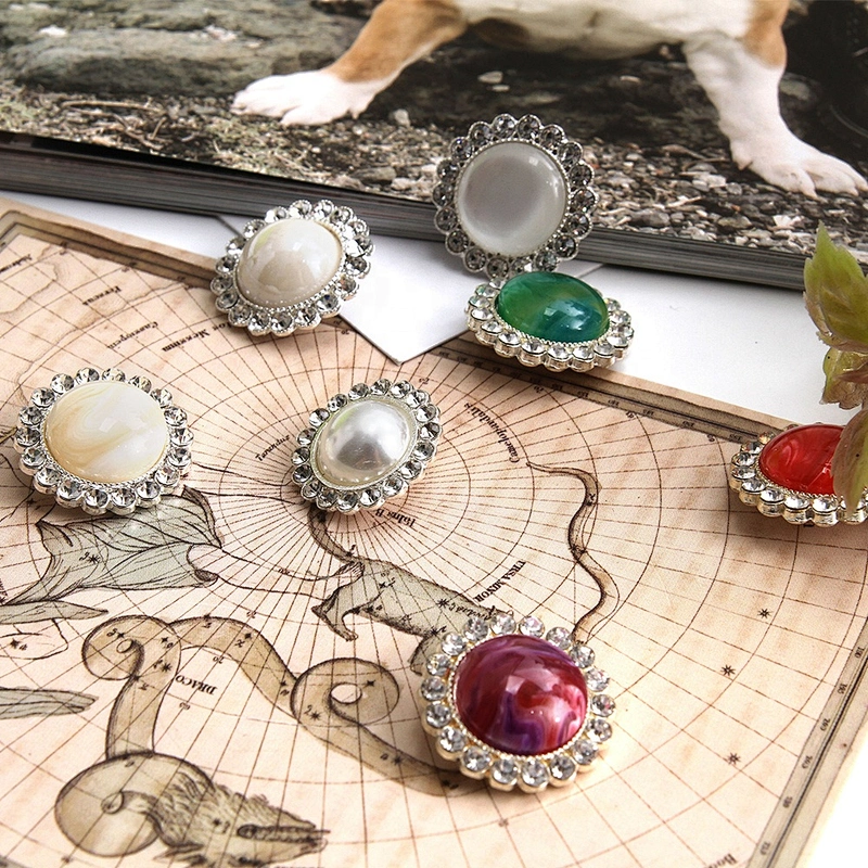 Clothing accessories set diamond buttons, clothing coat accessories buttons wholesale