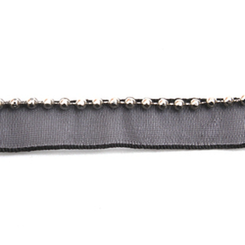 Wholesale Chain lace trim beaded 1.1 cm Sew-On lace trim Polyester net mesh Lace trimmings for clothes  Accessories