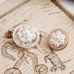 European and American style clothing rhinestone buttons crystal pearl clothing accessories wholesale butt,crystal button